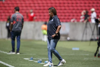 Porto Alegre, RS, Brasil, 02/11/2022 - Técnica das Gurias Gremistas, Patricia Gusmão - Foto: Jefferson Botega/Agência RBSIndexador: Jeff Botega<!-- NICAID(15253868) -->