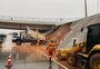 Trecho de obra inaugurada por Bolsonaro há 20 dias em Pelotas desmorona após chuva