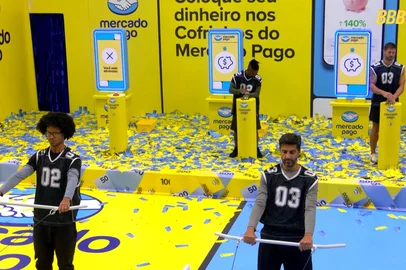 Globoplay / Reprodução duas duplas seguem na disputa pela liderança<!-- NICAID(16239463) -->