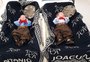 Vestidos com roupas típicas de gaúcho, gêmeos prematuros recebem alta de UTI neonatal