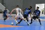 Lance do jogo Taubaté 3x4 Assoeva pela Liga Nacional de Futsal.