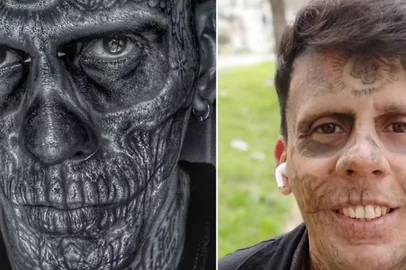 Morador de Bagé, Leandro de Souza chegou a ter 95% do corpo coberto por tatuagens