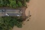 LAJEADO, RS, BRASIL - 03/05/2024 -  Ponte da RS 130, de aproximadamente 600 metros, foi levada pela água. FOTO: JEFFERSON BOTEGA, AGÊNCIA RBS<!-- NICAID(15753345) -->