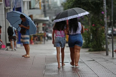 CAXIAS DO SUL, RS, BRASIL, 11/02/2025. Defesa Civil emite alerta para chuva forte e ventos de até 80 km/h na Serra. Na foto, apesar do calor e das altas temperaturas já começou a chover no final da tarde desta terça-feira. (Porthus Junior/Agência RBS)Indexador: Porthus JUNIOR<!-- NICAID(15974065) -->