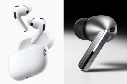 Apple / Samsung / Reprodução Conversar com alguém que fala outro idioma, sem precisar de tradutor humano ou aplicativo na tela, já é uma realidade para quem usa os novos fones da Apple e da Samsung. <!-- NICAID(16162010) -->