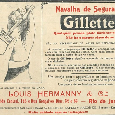 Propaganda Gillette 1908<!-- NICAID(16149979) -->