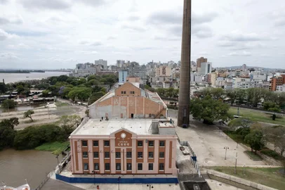PORTO ALEGRE, RS, BRASIL, 20/10/2023- Obras no Gasometro. Foto: Jefferson Botega / Agencia RBS<!-- NICAID(15574509) -->