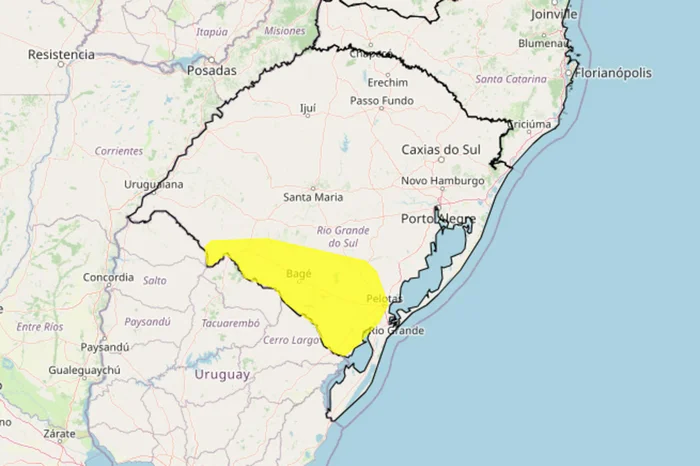 Instituto Nacional de Meteorologia (Inmet) / Reprodução