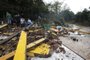 Caraá, RS, Brasil, 17-06-2023: Casa destruída a beira do rio Caraá. Situação de moradores de Caraá após cidade ser atingida por ciclone e cheia do Rio Caraá. Foto: Mateus Bruxel / Agência RBS<!-- NICAID(15459214) -->
