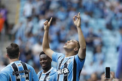 Porto Alegre, RS, Brasil - Grêmio e Juventude se enfrentam em partida válida pelo Campeonato Brasileiro Série A 2025.Indexador: jeff botega<!-- NICAID(16154256) -->