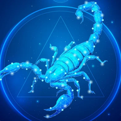 Scorpio zodiac sign icons. Fonte: 415805944<!-- NICAID(15785501) -->