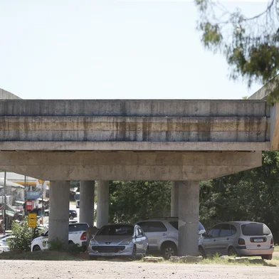 Eldorado do Sul, RS, BRASIL, 06/01/2023- Obras federais paralisadas no RS.Viadutos em Eldorado do Sul seguem sem finalização. Foto: Lauro Alves  / Agencia RBS<!-- NICAID(15314018) -->