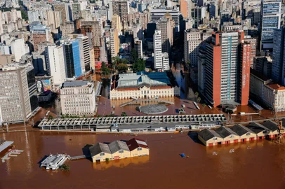 PORTO ALEGRE, RS, BRASIL - Situação da Capital, durante a cheia que atinge o Rio Grande do Sul. FOTO: DUDA FORTES, AGÊNCIA RBS<!-- NICAID(15756949) -->