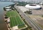 Guaíba avança sobre os gramados do CT Parque Gigante, e Inter monitora a situação