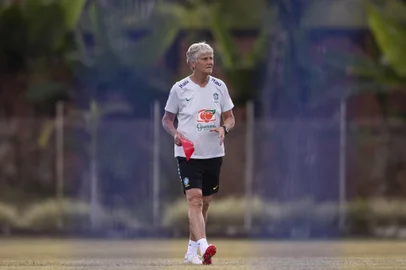 A técnica Pia Sundhage, da Seleção Brasileira Feminina<!-- NICAID(15143125) -->