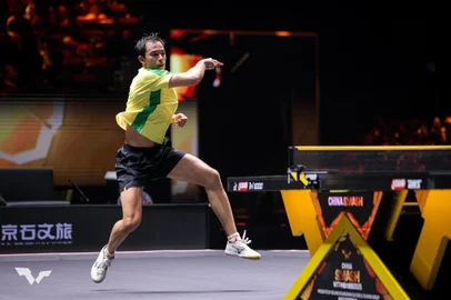 Hugo Calderano, tênis de mesa