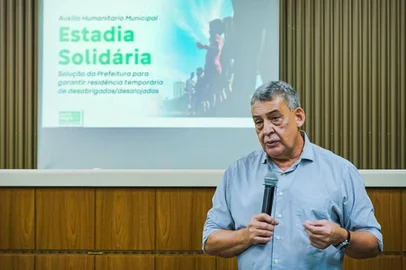 CHUVA NO RS - Primeiro depósito do Estadia Solidária é pago a 1,4 mil famílias. Sebastião melo fala sobre o benefício.<!-- NICAID(15795082) -->