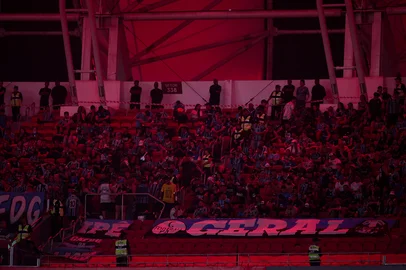 PORTO ALEGRE, RS, BRASIL, 11-04-2026: Clássico GreNal nº452 no estádio Beira-Rio. Inter e Grêmio se enfrentam pelo Campeonato Brasileiro Série A 2026. Foto: Jonathan Heckler/Agência RBS<!-- NICAID(16264040) -->