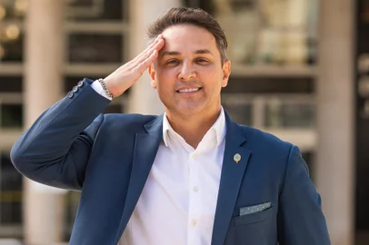 Tenente-coronel Luciano Lorenzini Zucco, deputado federal mais votado do Rio Grande do Sul na eleição de 2022.<!-- NICAID(15224755) -->