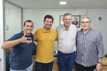 Jerônimo Goergen, Luis Carlos Heinze, Celslo Bernardi, Helton Barreto<!-- NICAID(15066128) -->