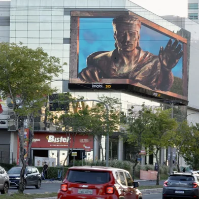 Laçador ganha vida em Painel 3D<!-- NICAID(16001951) -->