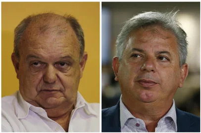 Montagem de fotos de Vitorio Piffero (E) e Pedro Affatato (D), ex-dirigentes do Inter que viraram réus por supostos desvios na contratação de serviços de viagens<!-- NICAID(14816314) -->