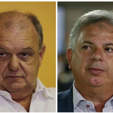 Montagem de fotos de Vitorio Piffero (E) e Pedro Affatato (D), ex-dirigentes do Inter que viraram réus por supostos desvios na contratação de serviços de viagens<!-- NICAID(14816314) -->