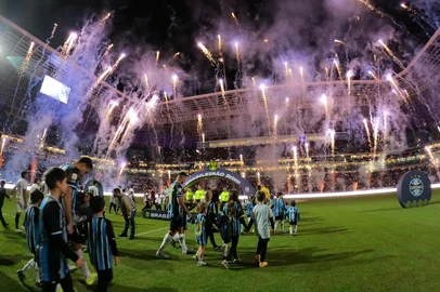 PORTO ALEGRE, RS, BRASIL, 23-05-2026: Grêmio vs Santos, na Arena, pelo Brasileirão Série A 2026. Foto: Jefferson Botega/Agência RBS<!-- NICAID(16291831) -->