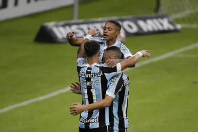 PORTO ALEGRE, RS, BRASIL,  09/05/2021-Grêmio x Caxias: jogo da semifinal do Gauchão, que ocorre na Arena. Foto: André Ávila  / Agencia RBS<!-- NICAID(14778523) -->