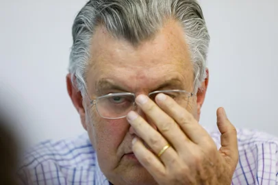 PORTO ALEGRE, RS, BRASIL, 17.08.2022: Entrevista com o candidato a governador do Estado do RS Luis Carlos Heinze. Foto: Camila Hermes/Agencia RBS<!-- NICAID(15178786) -->