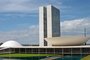 Fachada do prédio do Congresso Nacional, que reúne o Senado e Câmara dos Deputados em Brasília.<!-- NICAID(12223432) -->