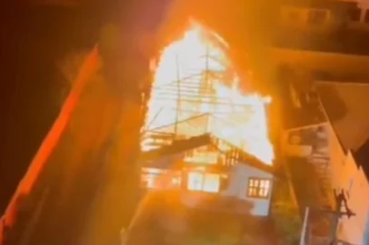 Corpo de Bombeiros / Reprodução Polícia prende suspeito de incendiar sede da Sociedade Espírita de Erechim<!-- NICAID(16167761) -->