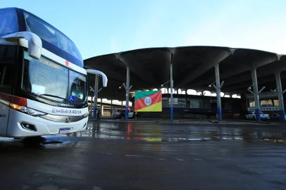 PORTO ALEGRE,RS,BRASIL.2024,06,07.Recomeço das operações na Estação Rodoviária de Porto Alegre, depois a enchente.N afoto.Amélia Lopes(RONALDO BERNARDI/AGENCIA RBS).<!-- NICAID(15782926) -->