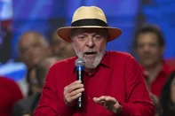 Brazil's President Luiz Inacio Lula da Silva delivers a speech during a event to commemorate the 45th anniversary of the Workers Party (Partido dos Trabalhadores, PT) in Rio de Janeiro, Brazil, on February 22, 2025. (Photo by Pablo PORCIUNCULA / AFP)<!-- NICAID(15982044) -->