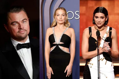 leonardo dicaprio, margot robbie, dua lipa<!-- NICAID(15657866) -->