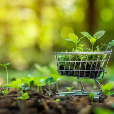 sustainability and ethical consumption in shopping habits.Conceito de compra sustentável - Foto: Thirawat/stock.adobe.comFonte: 868039923<!-- NICAID(15899206) -->