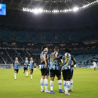 PORTO ALEGRE, RS, BRASIL, 20-05-2026: Grêmio vs Palestino, na Arena, pela Copa Sul-Americana 2026. Foto: Jefferson Botega/Agência RBS<!-- NICAID(16289769) -->