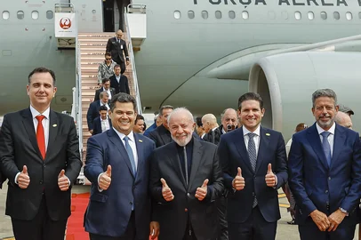 TÓQUIO, JAPÃO, 23.03.2025 - Presidente da República, Luiz Inácio Lula da Silva, durante chegada a Tóquio. Aeroporto Haneda, Tóquio - Japão.<!-- NICAID(16002419) -->
