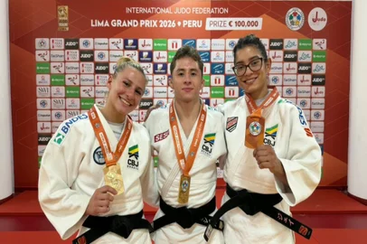 Rafaela Rodrigues, Michel Augusto, Jéssica Lima, judô