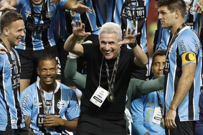 PORTO ALEGRE, RS, BRASIL, 08/03/2026: Inter e Grêmio se enfrentam no Estádio Beira-Rio, no Gre-Nal de número 451, no jogo de volta da final do Campeonato Gaúcho de 2026, o Gauchão. Após o jogo de ida, na Arena, terminar em 3 a 0 para o Grêmio, o Internacional recebe o adversário em casa com a missão de tentar reverter o placar e conquistar o bicampeonato estadual.  Foto: André Ávila/Agência RBS<!-- NICAID(16240783) -->