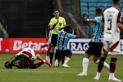 11.04.25, Porto Alegre, RS, Brasil: Terceira rodada do Brasileirão 2025. Grêmio x Flamengo, na Arena. Fotos: Duda Fortes/Agencia RBSIndexador: Andre Avila<!-- NICAID(16016185) -->
