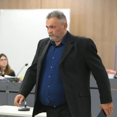 Porto Alegre, RS, Brasil, 19/10/2022 - Júri do assassinato de Eliseu Santos, em Porto Alegre. Na foto, o réu Jorge Renato Hordoff de Mello. - Foto: Ronaldo Bernardi/Agência RBS<!-- NICAID(15239963) -->