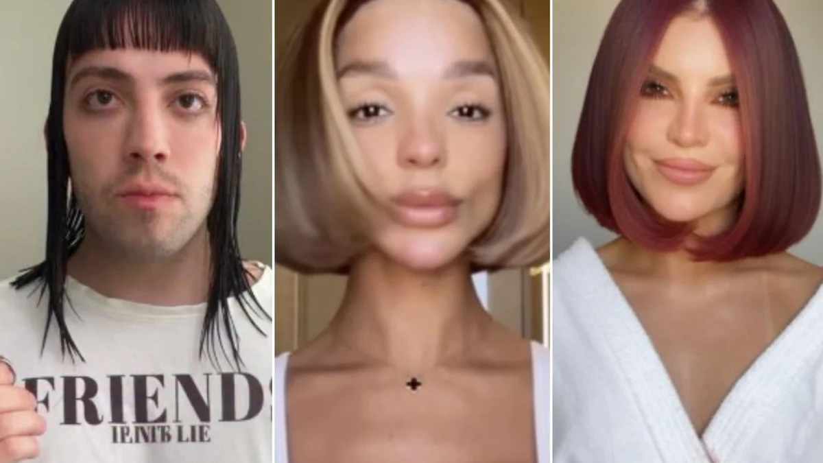 Famosos surpreendem com cabelos curtos em trend viral de IA