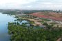 Imagem obtida com drone mostra casas evacuadas no bairro do Bebedouro, em Maceió, Alagoas, na segunda-feira, 04 de dezembro de 2023.Crédito : Paulo Nemézio/Especial<!-- NICAID(15616977) -->