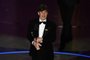 Irish actor Cillian Murphy accepts the award for Best Actor in a Leading Role for "Oppenheimer" onstage during the 96th Annual Academy Awards at the Dolby Theatre in Hollywood, California on March 10, 2024. (Photo by Patrick T. Fallon / AFP)<!-- NICAID(15701660) -->