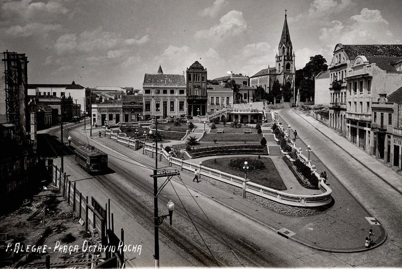 Praça Otávio Rochano início da década de 1930<!-- NICAID(15705431) -->