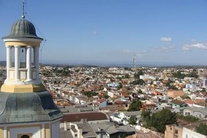 Vista aérea de Caçapava do Sul<!-- NICAID(16044443) -->