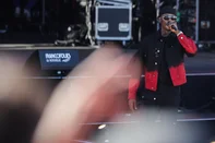 (FILES) Werenoi performs on stage during the 40th edition of the Francofolies de La Rochelle music festival, in La Rochelle, southwestern France, on July 13, 2024. French hip-hop artist Werenoi, France's number one album seller in 2023 and 2024, has died at the age of 31, his producer announced on social network X on May 17, 2025. (Photo by Thibaud MORITZ / AFP)<!-- NICAID(16040003) -->