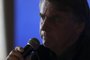 Brazil's President Jair Bolsonaro delivers a press conference after meeting CEO, and chief engineer at SpaceX, Elon Musk, at the event Conecta Amazonia in Porto Feliz, Sao Paulo state, Brazil on May 20, 2022. - Billionaire Elon Musk, on a visit to Brazil Friday, announced a project to bring internet access to schools in the Amazon and improve satellite monitoring of the rainforest. (Photo by Filipe ARAUJO / AFP)<!-- NICAID(15103066) -->