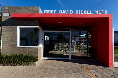 ELDORADO DO SUL, 05.05.2025: Como está a Escola Municipal de Ensino Fundamental David Rigel Neto após um ano da enchente. Foto: Camila Hermes/Agencia RBS<!-- NICAID(16030381) -->